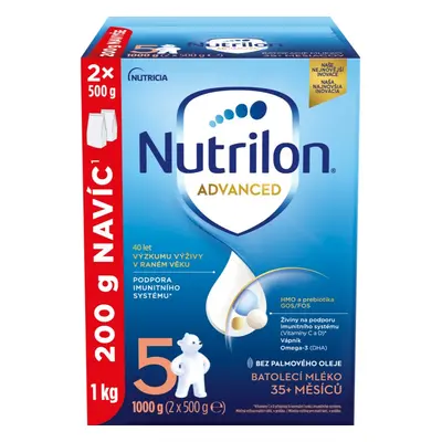 Nutrilon Advanced 5 batolecí mléko 2x500 g