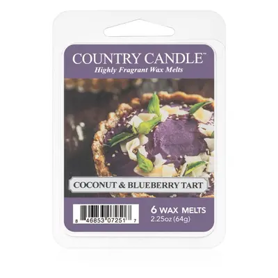 Country Candle Coconut & Blueberry Tart vosk do aromalampy 64 g