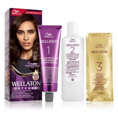 Wella Wellaton Intense permanentní barva na vlasy s arganovým olejem odstín 4/0 Medium Brown 1 k