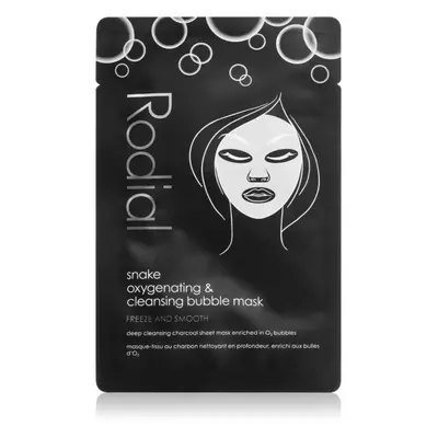 Rodial Snake Oxyganating & cleansing bubble mask čisticí a detoxikační maska s aktivním uhlím 1 