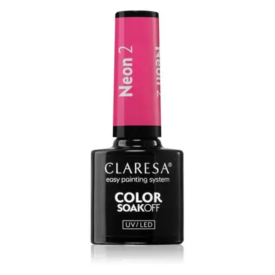 Claresa SoakOff UV/LED Color Neon gelový lak na nehty odstín 2 5 g