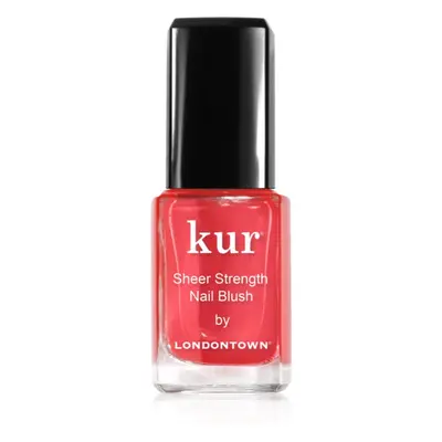 LONDONTOWN Kur Sheer Strength Nail Blush zpevňující a rozjasňující tónovaná péče na nehty odstín