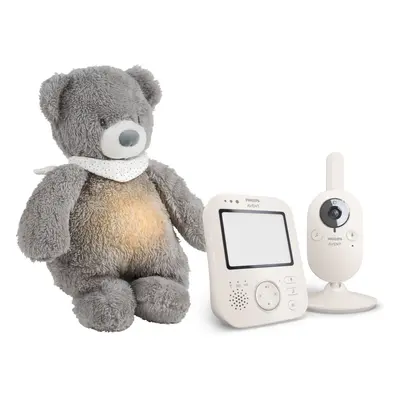 Philips Avent Baby Monitor SCD891/26+NATTOU Sleepy Bear Grey dárková sada pro miminka 0 m+