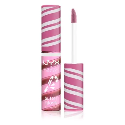 NYX Professional Makeup Holiday Butter Gloss lesk na rty odstín 01 Peppermint Swirl 8 ml