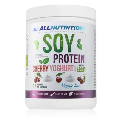 Allnutrition Soy Protein sójový proteinový izolát příchuť Cherry & Yoghurt 500 g