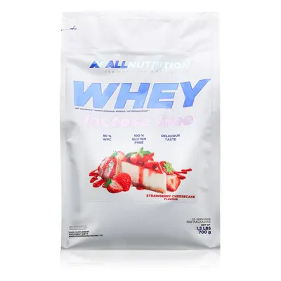 Allnutrition Whey Lactose Free syrovátkový protein bez laktózy příchuť Strawberry Cheesecake 700