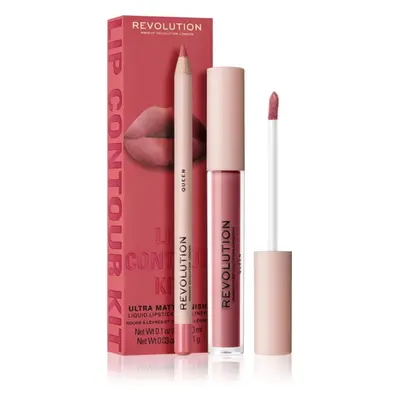 Makeup Revolution Lip Contour Kit sada na rty odstín Queen