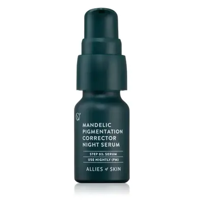 Allies of Skin Mandelic noční sérum pro sjednocení barevného tónu pleti 8 ml