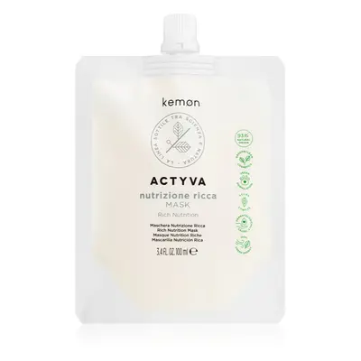 Kemon Actyva Nutrizone Ricca intenzivní maska pro extrémně suché vlasy 100 ml