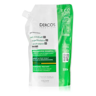 Vichy Dercos Anti-Dandruff šampon proti lupům pro suché vlasy náhradní náplň 500 ml