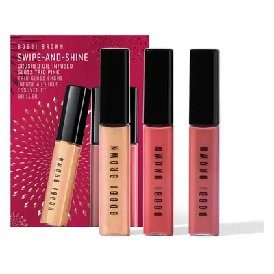 Bobbi Brown Holiday Swipe-and-Shine Crushed Oil-Infused Gloss Trio sada hydratačních lesků na rt