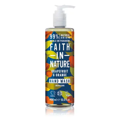 Faith In Nature Grapefruit & Orange přírodní tekuté mýdlo na ruce 400 ml