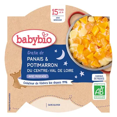 Babybio BIO gratinovaný pastinák s dýní dětský příkrm 260 g