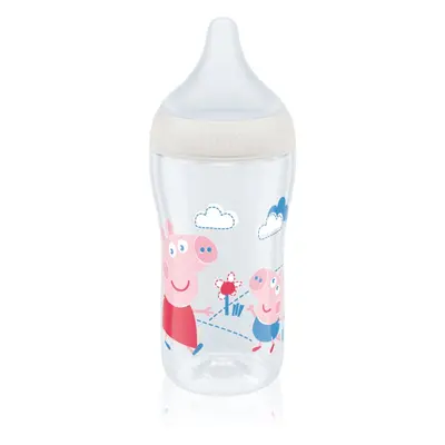 NUK Perfect Match Peppa Pig láhev s kontrolou teploty 3m+ 260 ml