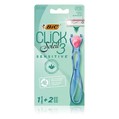 BIC Soleil Click Sensitive dámský holicí strojek + náhradní břity 2 ks