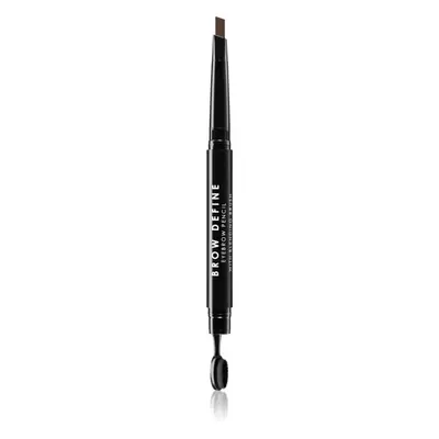 MUA Makeup Academy Brow Define tužka na obočí s kartáčkem odstín Dark Brown 0,25 g