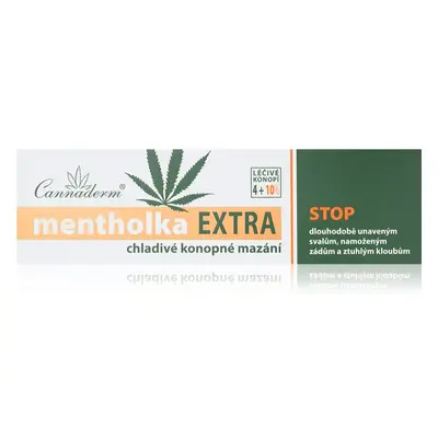 Cannaderm Mentholka EXTRA chladivé mazání konopný chladivý gel s mentolem 150 ml