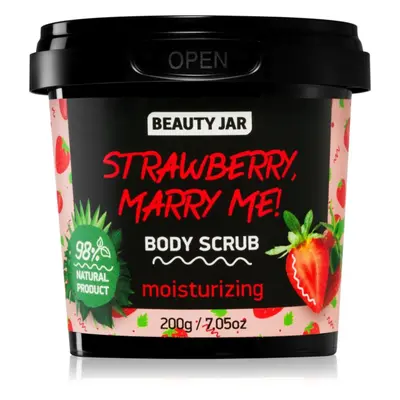 Beauty Jar Strawberry, Marry Me! hydratační tělový peeling 200 g