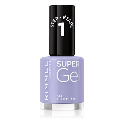 Rimmel Super Gel gelový lak na nehty bez užití UV/LED lampy odstín 028 Purple Haze 12 ml