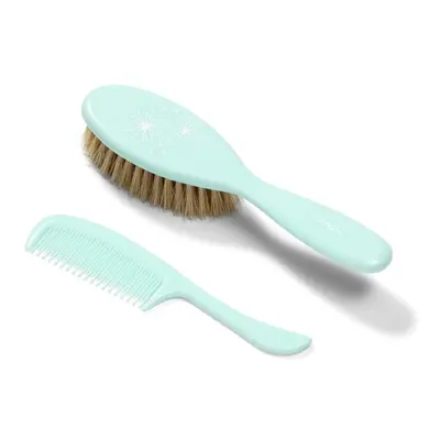 BabyOno Hair Brush kartáč na vlasy pro děti Mint 2 ks