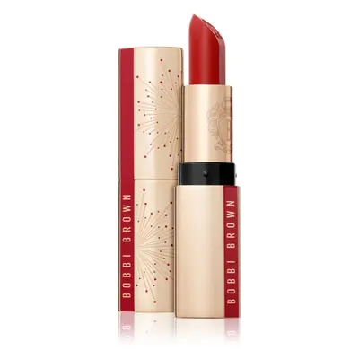 Bobbi Brown Holiday Luxe Lipstick luxusní rtěnka s hydratačním účinkem odstín Parisian Red 3,5 g