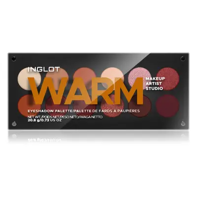 Inglot Makeup Artist Studio Palette paletka očních stínů odstín WARM 18,7 g