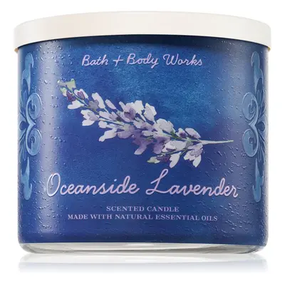 Bath & Body Works Oceanside Lavender vonná svíčka 411 g