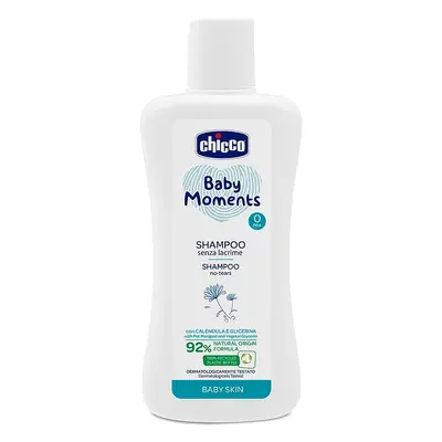 Chicco Baby Moments dětský šampon na vlasy 200 ml