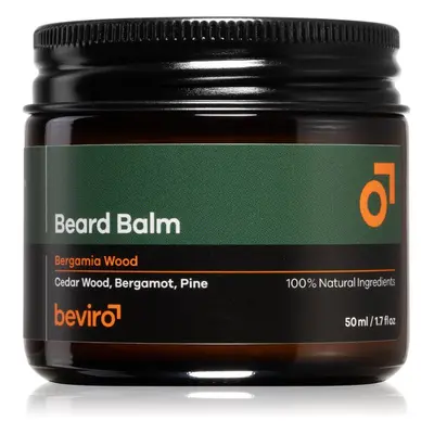 Beviro Beard Balm Bergamia Wood balzám na vousy pro muže 50 ml