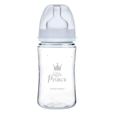 Canpol babies Royal Baby kojenecká láhev 3m+ Blue 240 ml