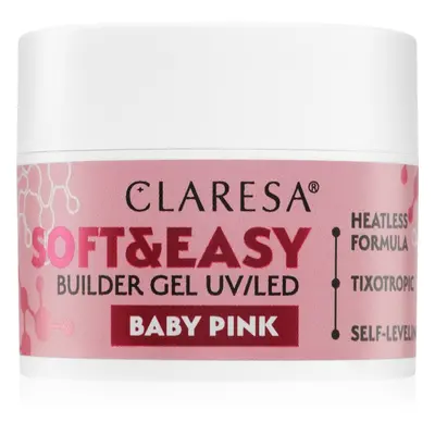 Claresa Soft&Easy Builder Gel podkladový gel na nehty odstín Baby Pink 12 g