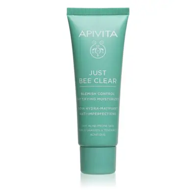 Apivita Just Bee Clear Blemish Control Moisturizer hydratační krém na obličej s niacinamidem 40 