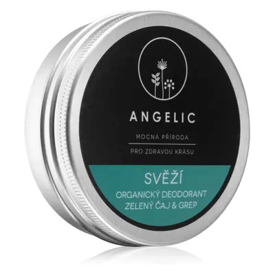 Angelic Organický deodorant "Svěží" Zelený čaj & Grapefruit krémový deodorant 50 ml