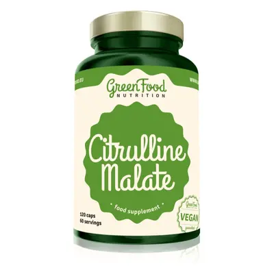 GreenFood Nutrition Citrulline Malate podpora sportovního výkonu 120 cps