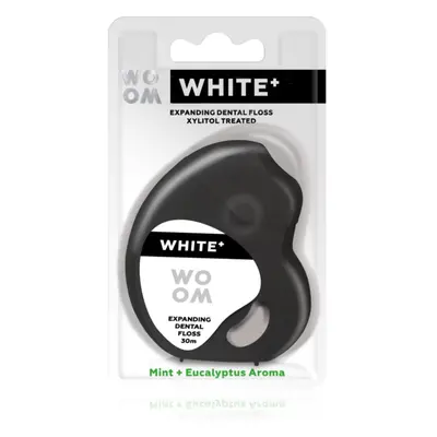 WOOM White+ Dental Floss voskovaná dentální nit 30 m