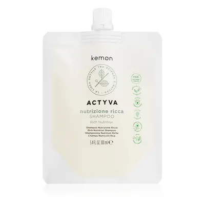 Kemon Actyva Nutrizone Ricca výživný šampon na vlasy 100 ml