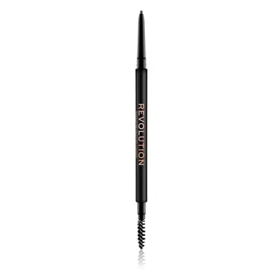 Makeup Revolution Precise Brow Pencil precizní tužka na obočí s kartáčkem odstín Brown 0.05 g