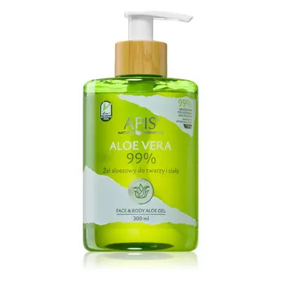 Apis Natural Cosmetics Aloe Vera intenzivně hydratační gel na obličej, tělo a vlasy 300 ml