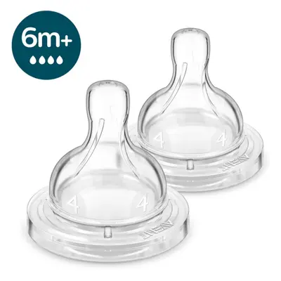 Philips Avent Anti-colic Flow 4 savička na láhev anti-colic 6 m+ Fast Flow 2 ks