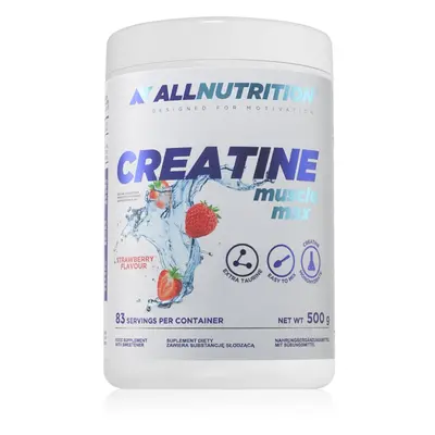 Allnutrition Creatine Muscle Max podpora sportovního výkonu příchuť Strawberry 500 g