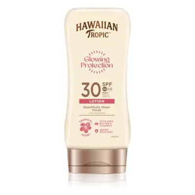 Hawaiian Tropic Glowing Protection Beautifully Sheer Finish mléko na opalování SPF 30 180 ml