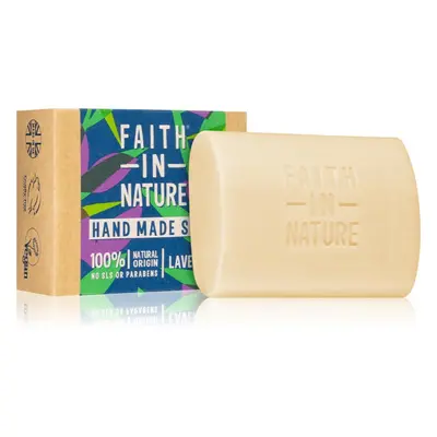 Faith In Nature Hand Made Soap Lavender přírodní tuhé mýdlo s vůní levandule 100 g