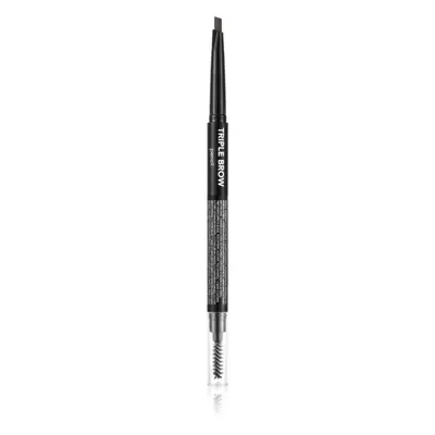 flormar Triple Brow Pencil tužka na obočí 3 v 1 odstín 001 Brunette 0.75 g