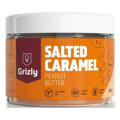 Grizly Arašídový krém Slaný karamel ořechová pomazánka 500 g