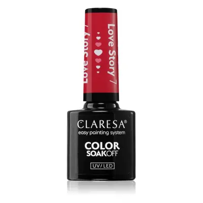 Claresa SoakOff UV/LED Color Love Story gelový lak na nehty odstín 7 5 g