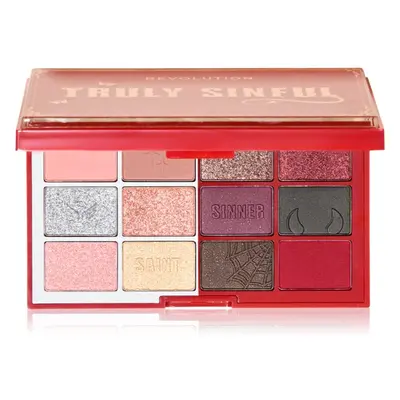 Makeup Revolution Truly Sinful Blood Palette paleta očních stínů 12 g