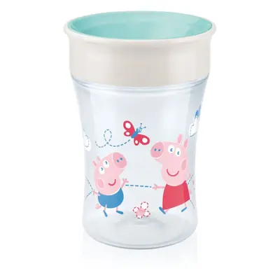 NUK Magic Cup Peppa Pig hrnek s víčkem 8m+ 230 ml