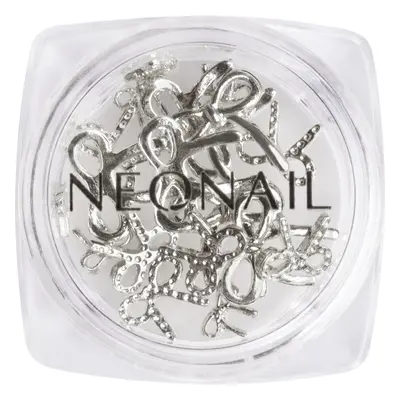 NEONAIL Nail Art 3D Bows dekorace na nehty odstín Silver 1 ks