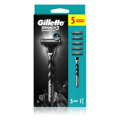 Gillette Mach3 Charcoal holicí strojek + náhradní břity 5 ks