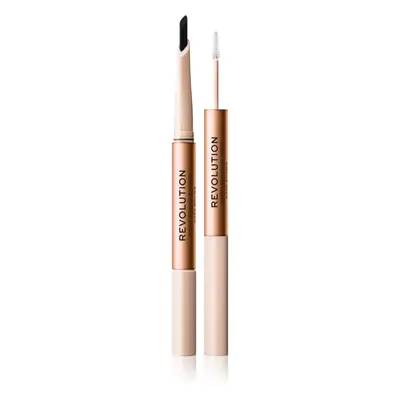 Makeup Revolution Fluffy Brow Filter Duo oboustranná tužka na obočí pro fixaci a tvar odstín Dar